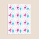 image 3 of Dolls Gender Reveal Round Stickers 60mm - Sheet of 12