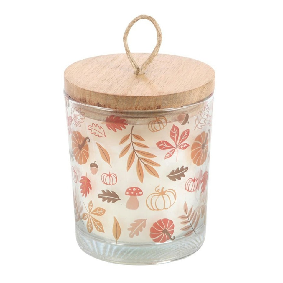 image 1 of Something Different Warm Vanilla Autumn Leaves Candle Jar - Multicoloured - One Size