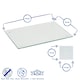 image 3 of Harbour Housewares White Glass Table Set - 40 x 30cm - 12 Piece Placemats & Coasters White