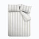 image 5 of Catherine Lansfield Cove Stripe Reversible Single Duvet Cover Set Natural
