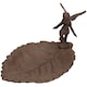 image 1 of Fairy / Pixie Bird Bath Cast Iron Feeder Standing Ornament Garden Feature Statue