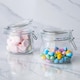 image 4 of Nicola Spring 6x Glass Storage Jars - 500ml Airtight Clip Lid Kitchen Vintage Round Preserving Container Heart Shaped Design