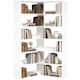 image 1 of HOMCOM 7 Tiers Corner Bookshelf, L-Shaped