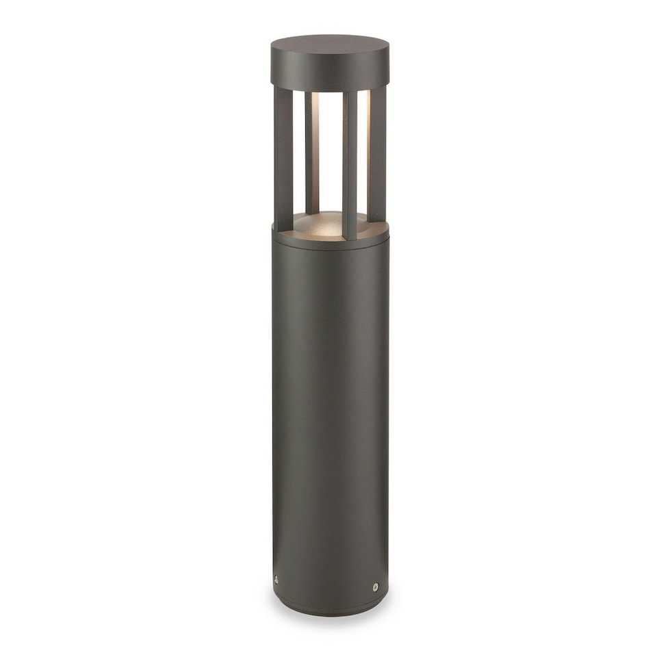 Delta LED 1 Light Small Bollard Post Graphite IP54