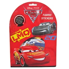 Cars 3 Fabric Stickers - Multicoloured - One Size