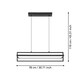 image 7 of EGLO Siberia Modern Black Steel LED Pendant Light WBS Black