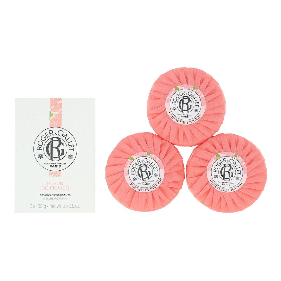 image 1 of Roger & Gallet Fleur De Figuier Wellbeing Soap 3 x 100g