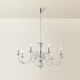 image 4 of ValueLights Gothica Flemish Style 8 Way Ceiling Light Chrome | Chrome