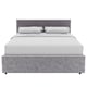 image 7 of Vida Designs Veronica 5ft King Size Ottoman Bed Storage Fabric Upholstered, Silver Velvet, 150 x 200cm