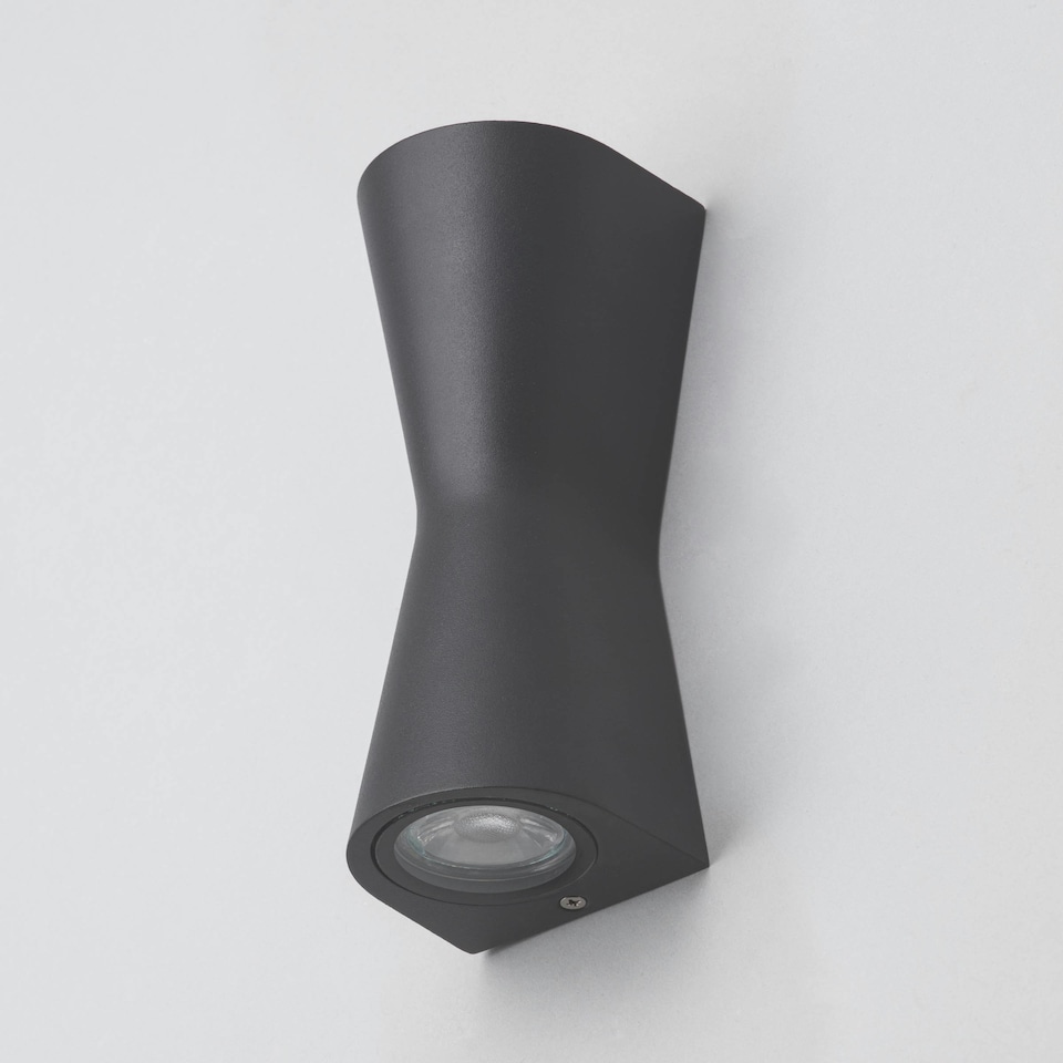 image 1 of BHS Melby Outdoor Wall Light, Dark Grey