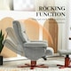 image 4 of HOMCOM Recliner Chair with Footstool, Backrest Adjustable, Armchair, Grey