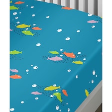 Bedlam Sea Life Fitted Bed Sheet Multi