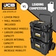 image 9 of JCB Site System, 3-Piece Modular Tool Storage, Toolbox and Organiser with Cart trolley, 9’’ Wheels | JCB-SITESYS-ST