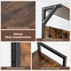 image 9 of COSTWAY 3 in 1 Coat Rack Hall Tree with Shoe Bench   Shoe Storage Coffee