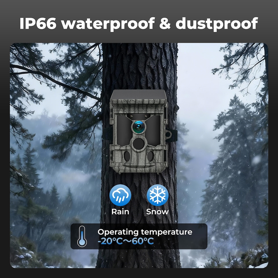 image 1 of Centra Solar Trail Camera 4K 112MP Hunting Game Cam Wildlife Night Vision Wifi