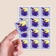 image 4 of Witchy Cauldron Halloween Square Stickers 60mm - Sheet of 12