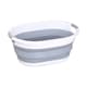 image 1 of 24L Collapsible Plastic Laundry Basket, Foldable Washing Laundry Hamper
