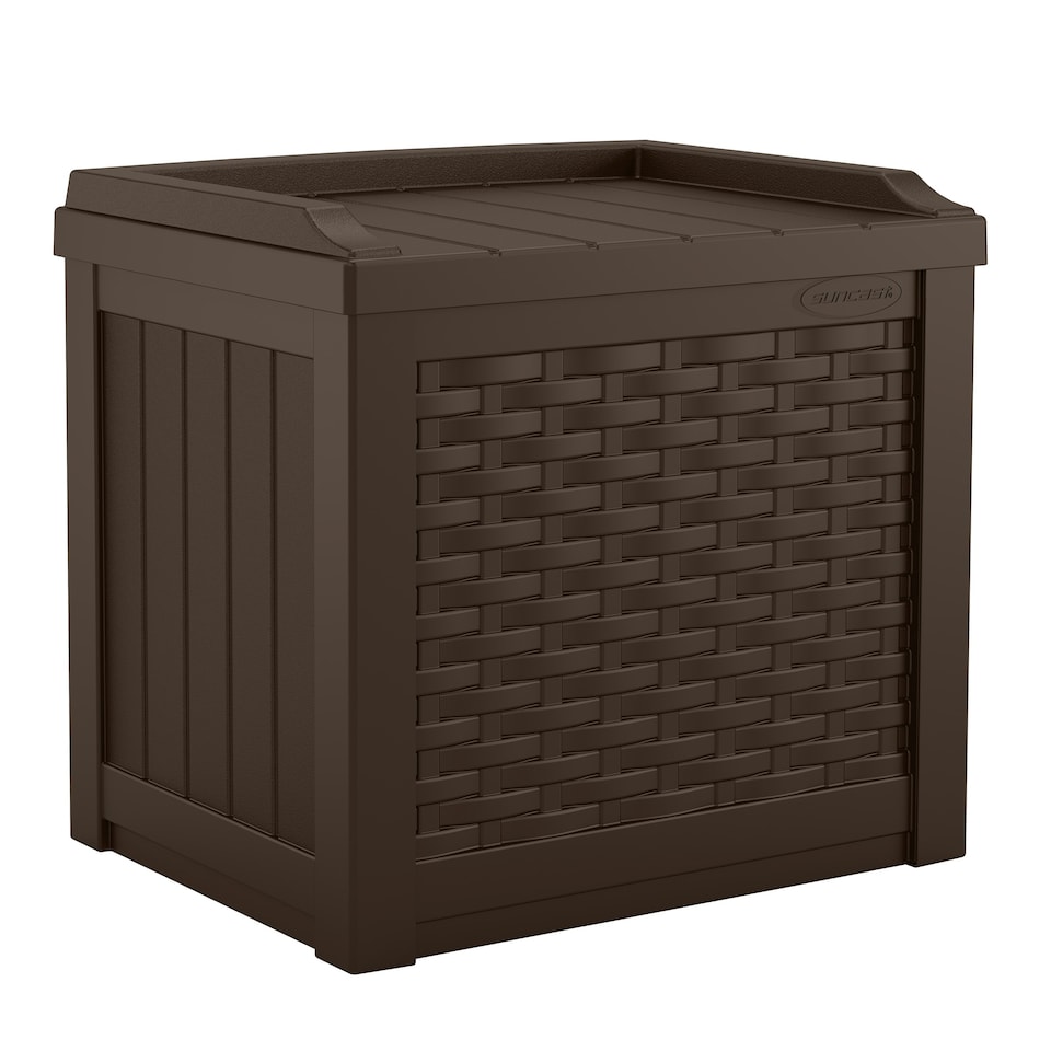 image 1 of Suncast Georgia 83L Storage Box - Java Brown | Brown