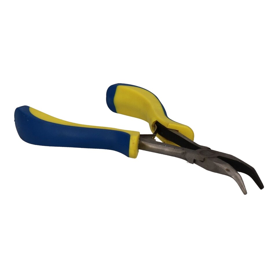 image 1 of 165mm Extra Long Series Precision Bent Nose Pliers Plier Modelling Hobby Craft