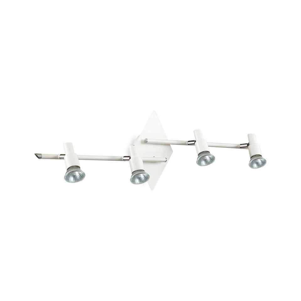 Slem  4 Light Ceiling Flush Light White, GU10