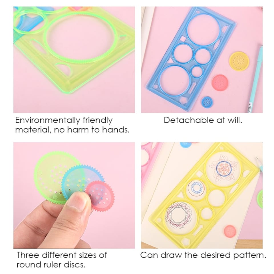 image 1 of Spirograph Drawing Ruler