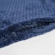 image 4 of OHS 2 x Soft Waffle Textured Fleece Cushion Covers, 45x45cm - Navy Blue