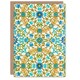 image 1 of William Morris Art Card Blue Floral Vine Pattern