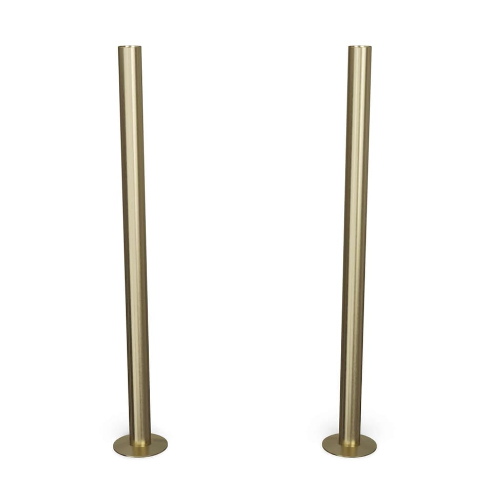 image 1 of Talus - Brushed Brass Brushed Pipe Covers 300mm