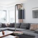 image 6 of Victoria - Satin Nickel Touch Lamp with Smoke Glass Shade Silver | Grey