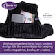 image 5 of Aamira Reading Pillow Black Faux Fur Ribbed Memory Foam Support Cushion | Black | Black | Standard | 1