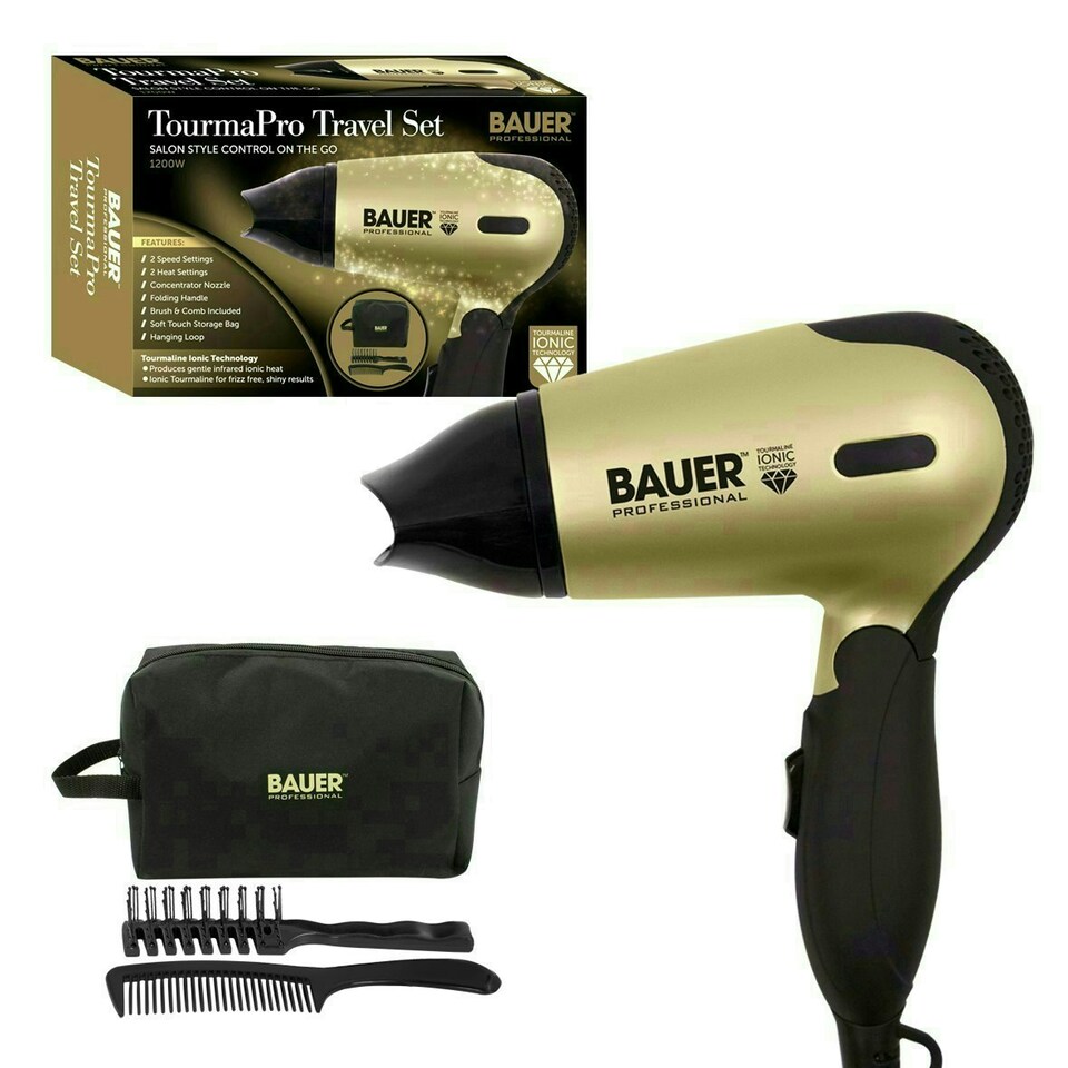 image 1 of Bauer Professional Travel Hair Dryer Set