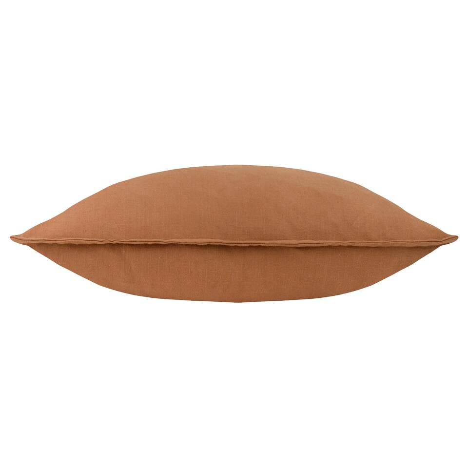 image 1 of Yard Slub Cotton Cushion | Brown | Toffee