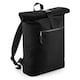 image 1 of Bagbase Roll Top Recycled Backpack - Black - One Size