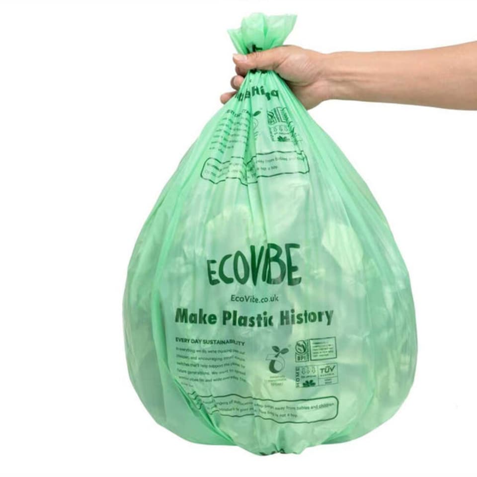 image 1 of 25 Biodegradable Bin Bags - 50 Litre
