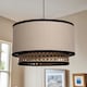 image 4 of Koral - Natural Rattan and Cane 25 cm Easy Fit Two Tier Pendant Shade | Cream | Medium | 1