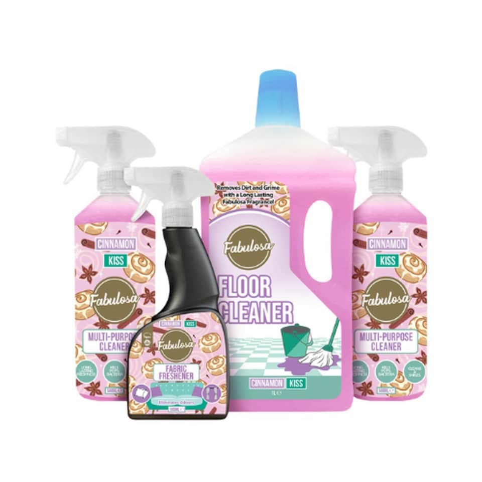 image 1 of Fabulosa Cinnamon Kiss 4 Piece Cleaning Bundle
