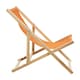 image 4 of Interiors by Premier Stylish Orange Deck Chair, Ethically Sourced Deck Chair, Sling Design Lawn Chair, Adjustable Garden Chair