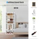 image 7 of COSTWAY 7-tier Double Shoe Storage Tower Rack Stand White White