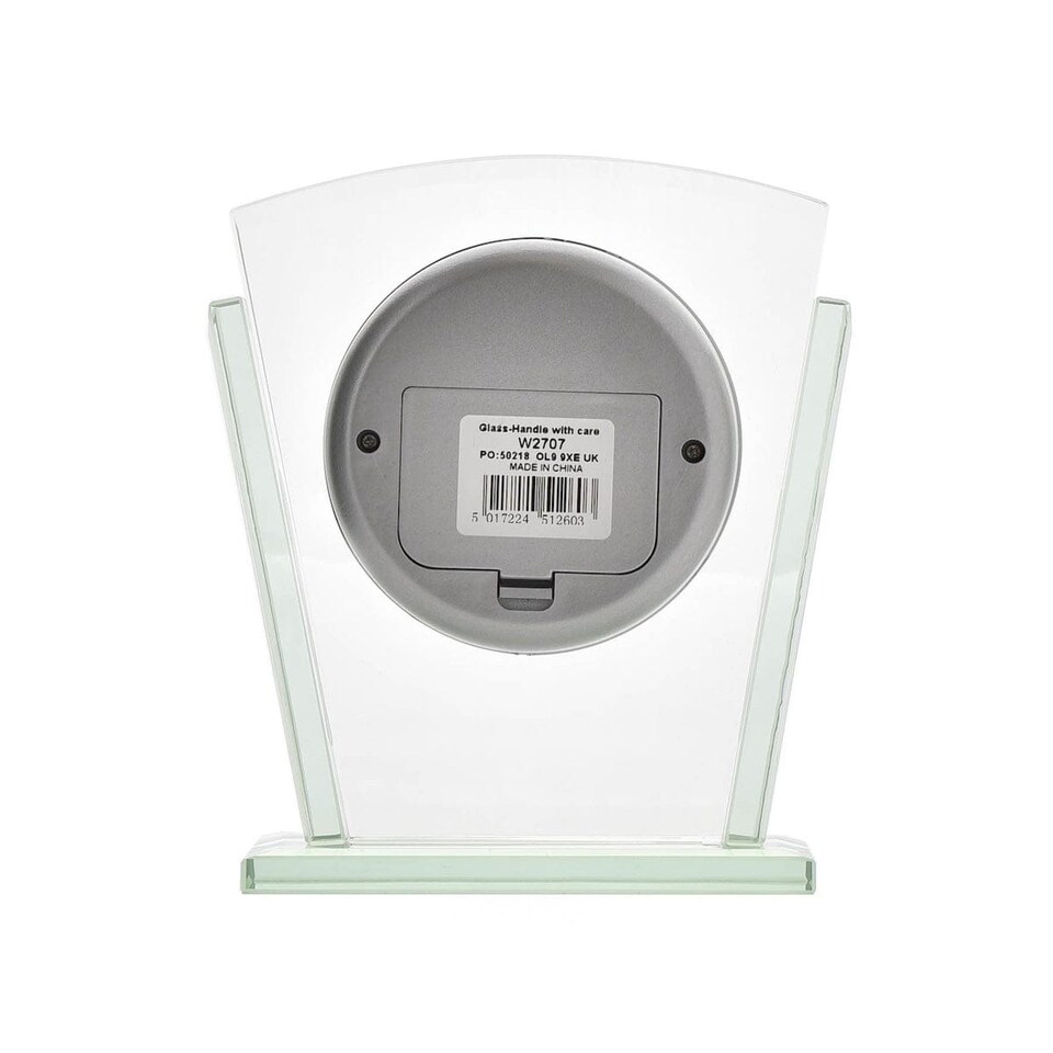 image 1 of Widdop Gifts Layered Glass Mantel Clock