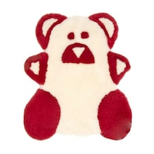 Eastern Counties Leather Sheepskin Teddy Bear Rug - Red - One Size