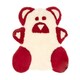 image 1 of Eastern Counties Leather Sheepskin Teddy Bear Rug - Red - One Size