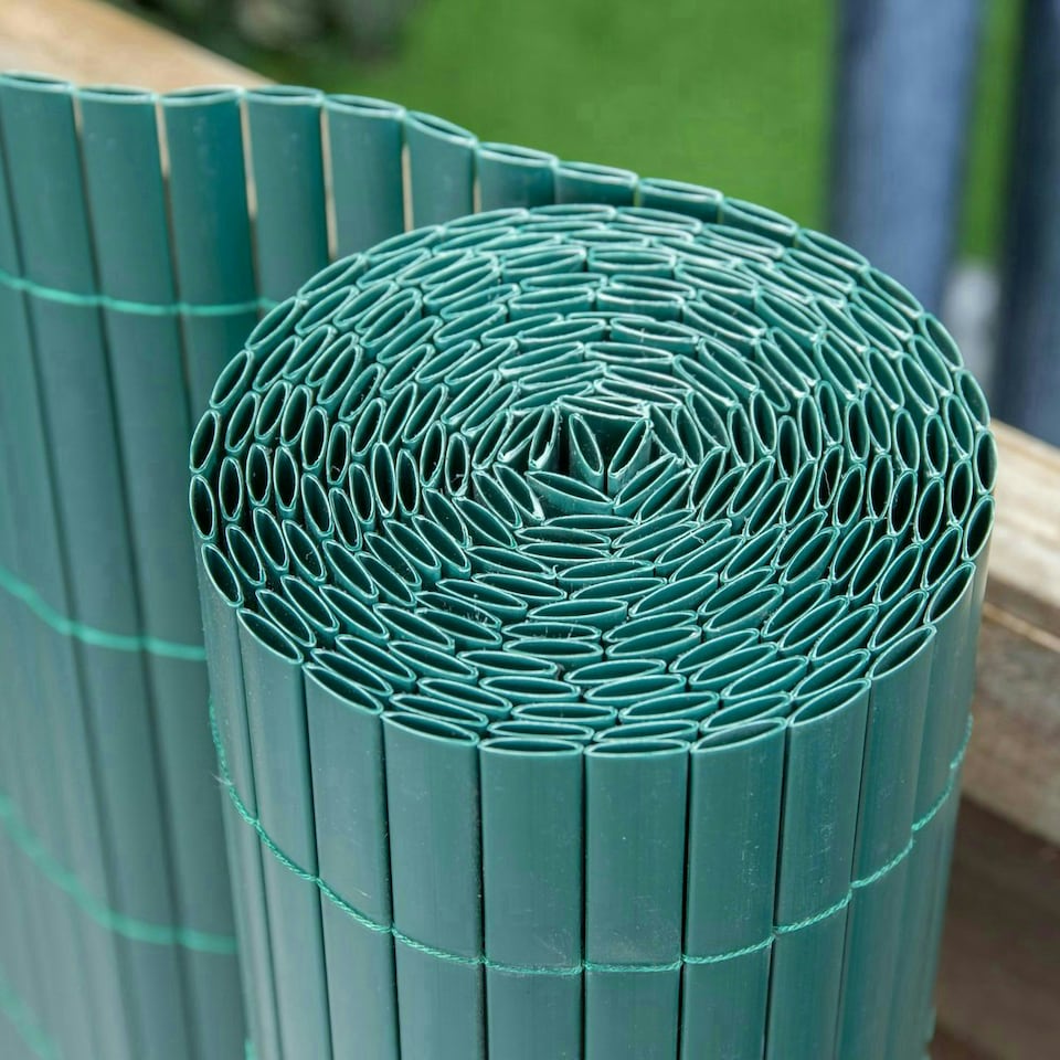 image 1 of Primrose Artificial Green Bamboo Cane Garden Privacy Screening Roll 4m x 2m