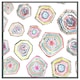 image 3 of Hand painted multicolour watercolour  geometrical pattern (Picutre Frame) Brown | XS