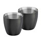 image 7 of Set of 2 Stainless Steel Espresso Coffee Cups – 90ml Double Wall Insulated Mini Drinking Mugs Red