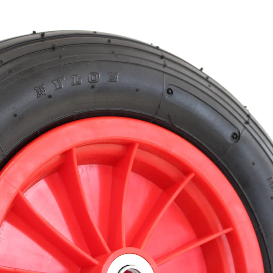 image 1 of 14 Inch Plastic Rim Wheelbarrow Replacement Pneumatic Tyre Wheel