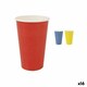 image 1 of Set of glasses Algon Disposable Cardboard Multicolour 10 Pieces 450 ml (16 Units) N/A