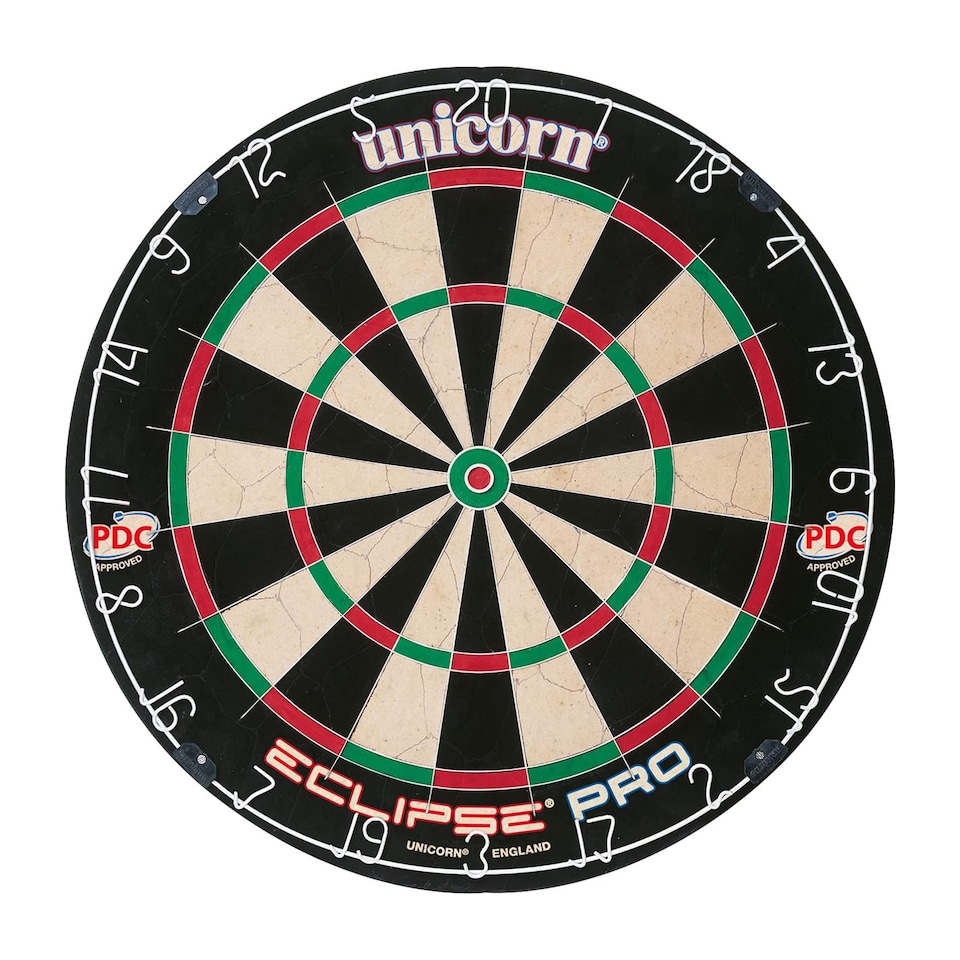 image 1 of Unicorn Eclipse Pro Bristle Dartboard | Black | Black/Green/Red | One Size | 1