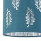 image 3 of Fern - Teal Cut Out 15.5cm Table Lamp Shade Green | Silver