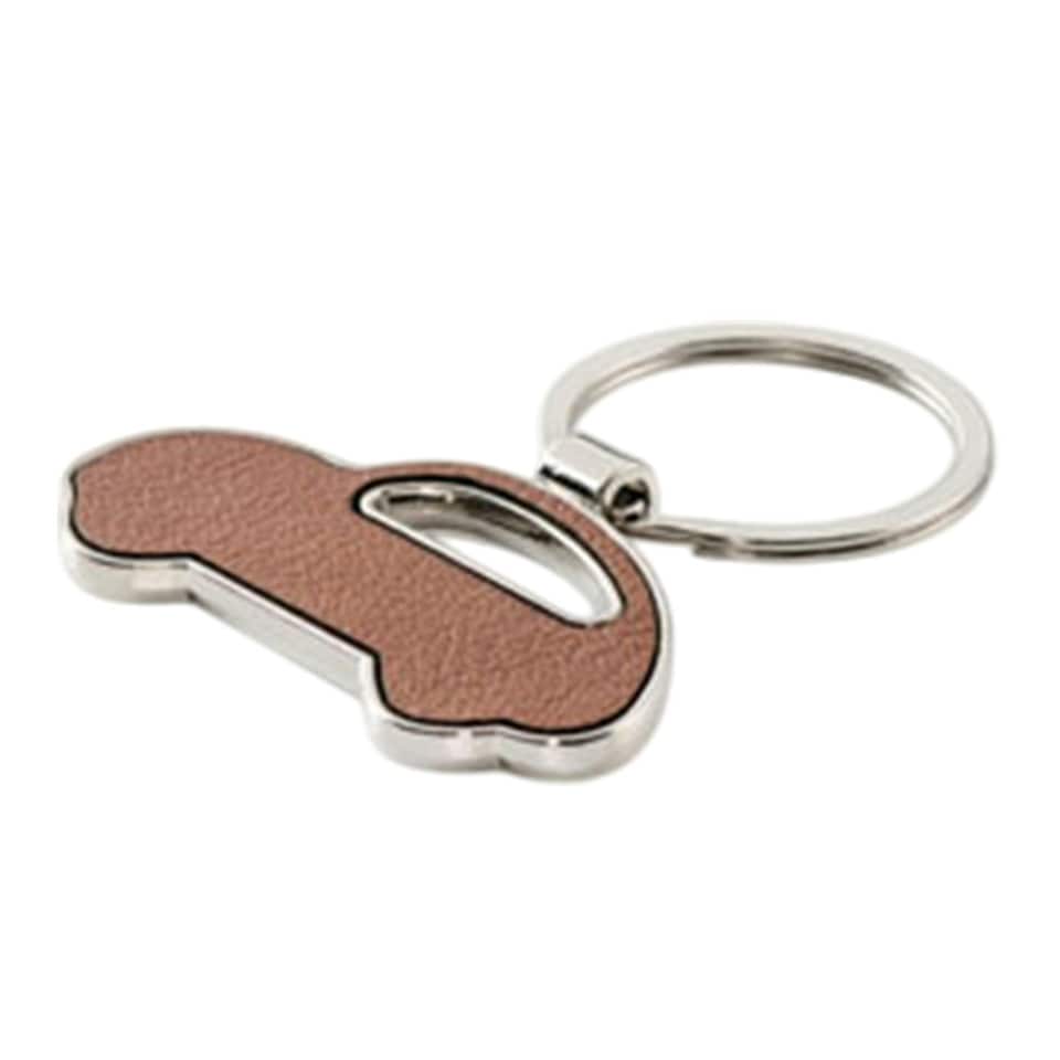 image 1 of MidOcean Lar Car Keyring - Brown - One Size