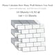 image 1 of Living and Home 10Pcs Peel and Stick 1.2mm Thick Backsplash Tiles - White with Black outline